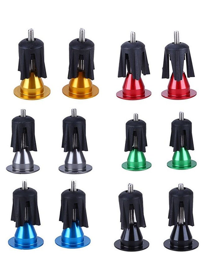 Generic Aluminium Alloy Bicycle Cycling Handlebar Bar Cap End Grip Handle Plug Cover 3x3x3cm - Image 4