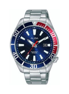 Alba Men's Stainless Steel Analog Watch - 34 mm - Silver 