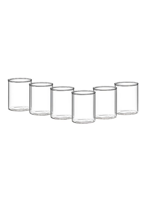 6-Piece Vision Juice Glass Set Clear