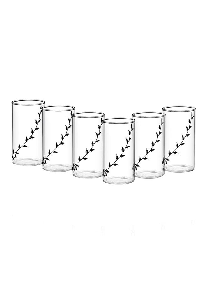 BOROSIL 6 Piece Glass Tumbler Set - Beverage Glasses For Juice - Juice Glasses - Tumblers - Serves 6 - Clear Clear  - Image 1