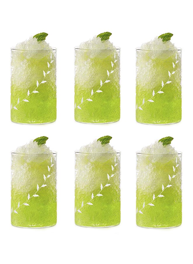 BOROSIL 6 Piece Glass Tumbler Set - Beverage Glasses For Juice - Juice Glasses - Tumblers - Serves 6 - Clear Clear  - Image 3
