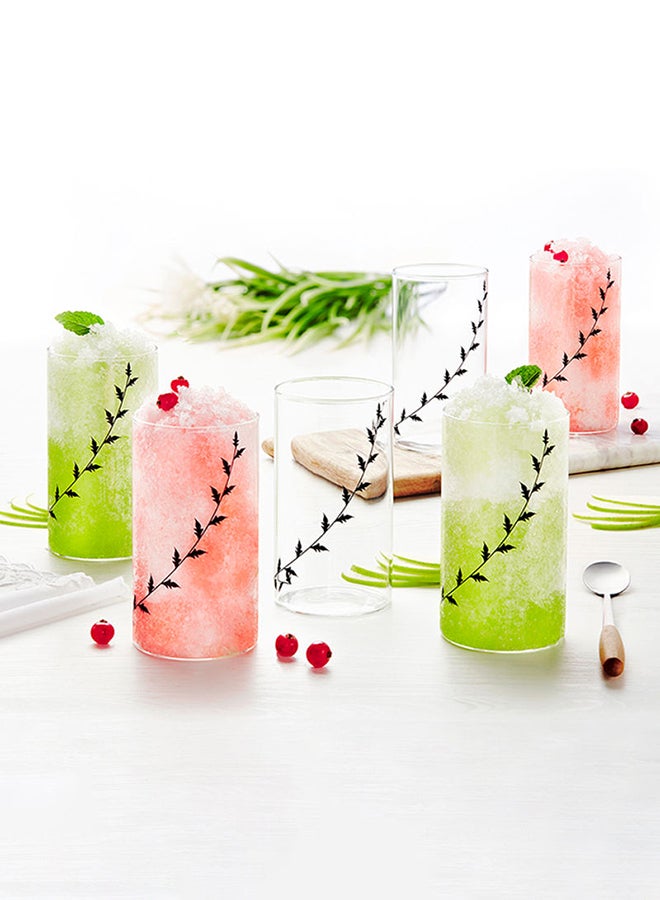 BOROSIL 6 Piece Glass Tumbler Set - Beverage Glasses For Juice - Juice Glasses - Tumblers - Serves 6 - Clear Clear  - Image 4
