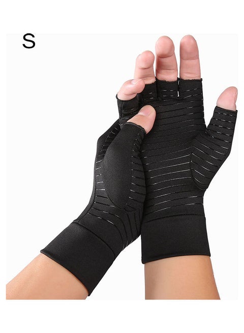Compression Arthritis Half-Finger Gloves 15 x 15cm