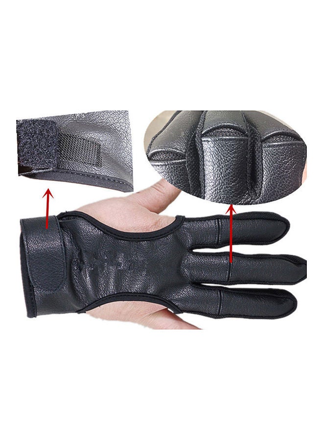 Generic Three Finger Protective Archery Gloves 26 x 26cm  - Image 3