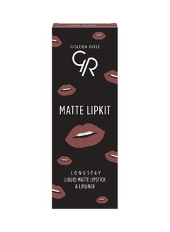 Golden Rose Long Stay Liquid Matte And Lipliner Lipkit Set Multicolour  - Image 2