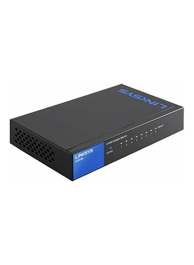 LINKSYS - 8-Port Business Desktop Gigabit Switch black/blue - Image 1