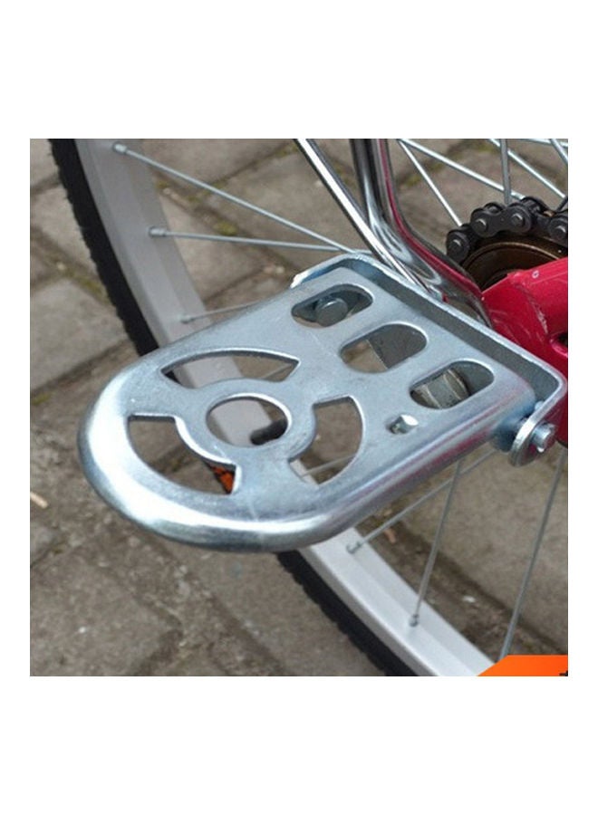 Bicycle Metal Folding Extension Rear Foot Pedal 11 x 11 x 11cm