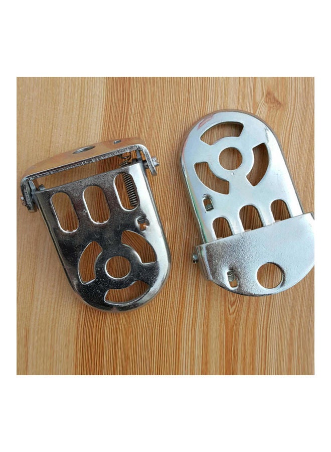 Bicycle Metal Folding Extension Rear Foot Pedal 11 x 11 x 11cm