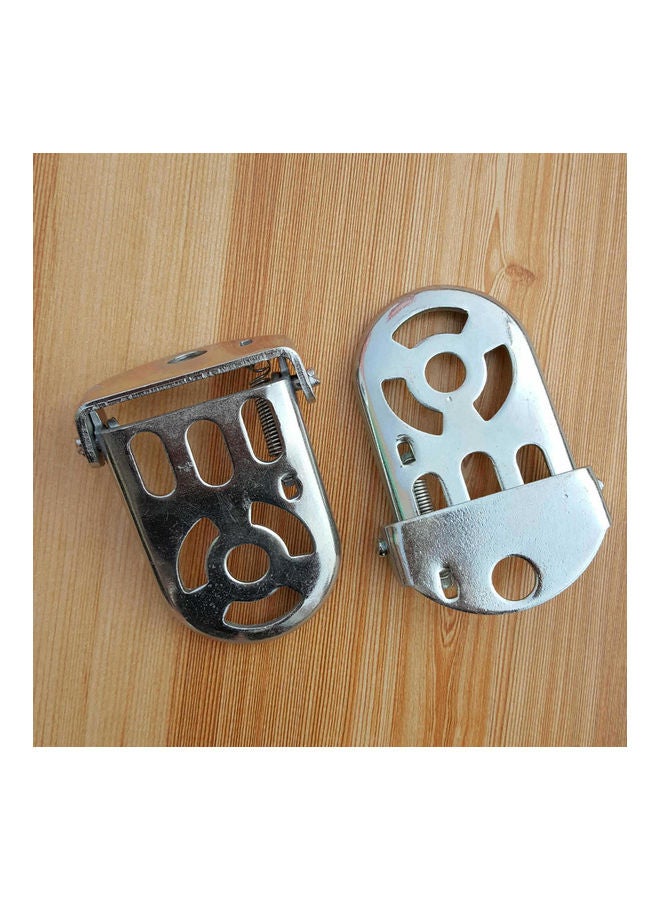 Bicycle Metal Folding Extension Rear Foot Pedal 11 x 11 x 11cm