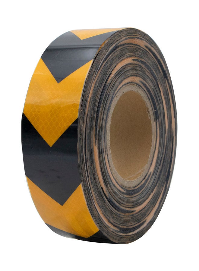Reflective Arrow Heavy Duty Tape Orange/Black 4inch - Image 1