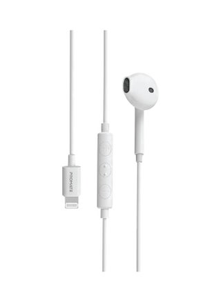 Lightning Earbuds,Noise Isolating Hi-Fi Apple MFi Certified Mono Earphone with In-Line Volume Control,Built-In Microphone and Tangle-Free Cord,iPhone,iPad Pro,iPod,iOS Devices,GearPod-LT White - v1610986007/N43790236A_1