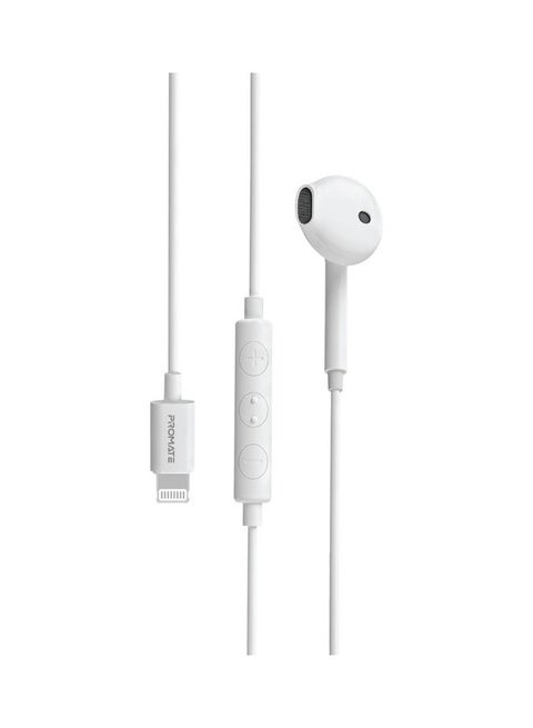 Lightning Earbuds,Noise Isolating Hi-Fi Apple MFi Certified Mono Earphone with In-Line Volume Control,Built-In Microphone and Tangle-Free Cord,iPhone,iPad Pro,iPod,iOS Devices,GearPod-LT White