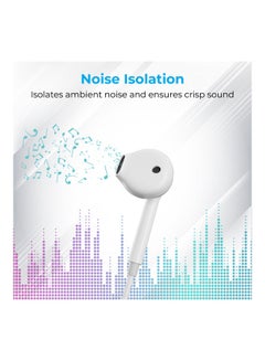 PROMATE Lightning Earbuds,Noise Isolating Hi-Fi Apple MFi Certified Mono Earphone with In-Line Volume Control,Built-In Microphone and Tangle-Free Cord,iPhone,iPad Pro,iPod,iOS Devices,GearPod-LT White  - Image 3