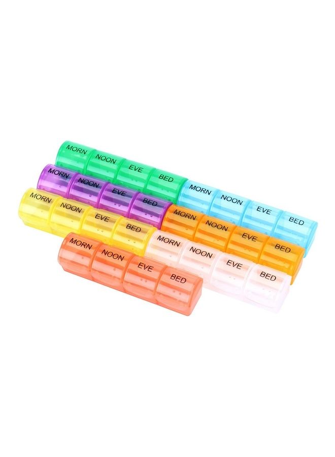 Generic 7-Piece Portable Weekly Pill Medicine Box Storage Set  - Image 2