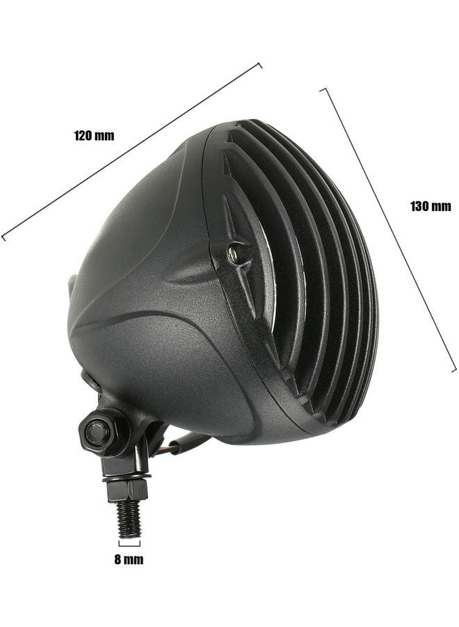 Generic Scalloped Headlight With Grille Lampshade Chopper Bobber  - Image 2