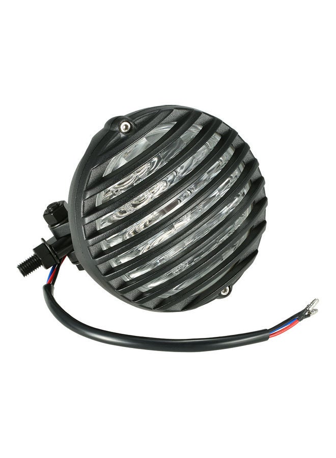 Generic Scalloped Headlight With Grille Lampshade Chopper Bobber  - Image 3