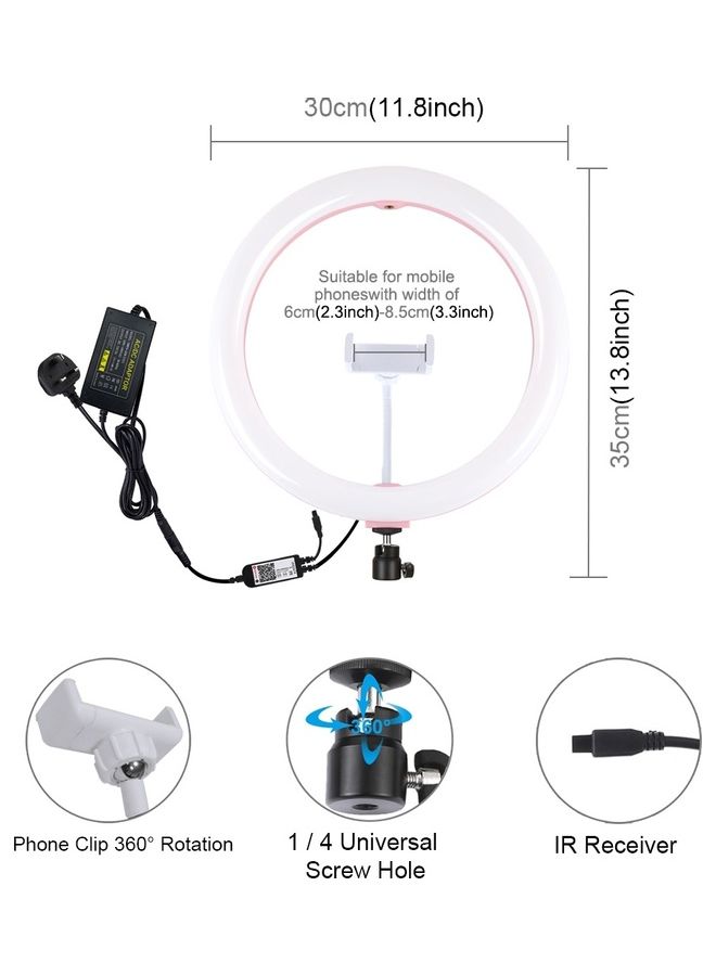 بولوز مصباح LED حلقي بإضاءة قابلة للتعتيم أحمر/ أخضر/ أزرق - Image 3