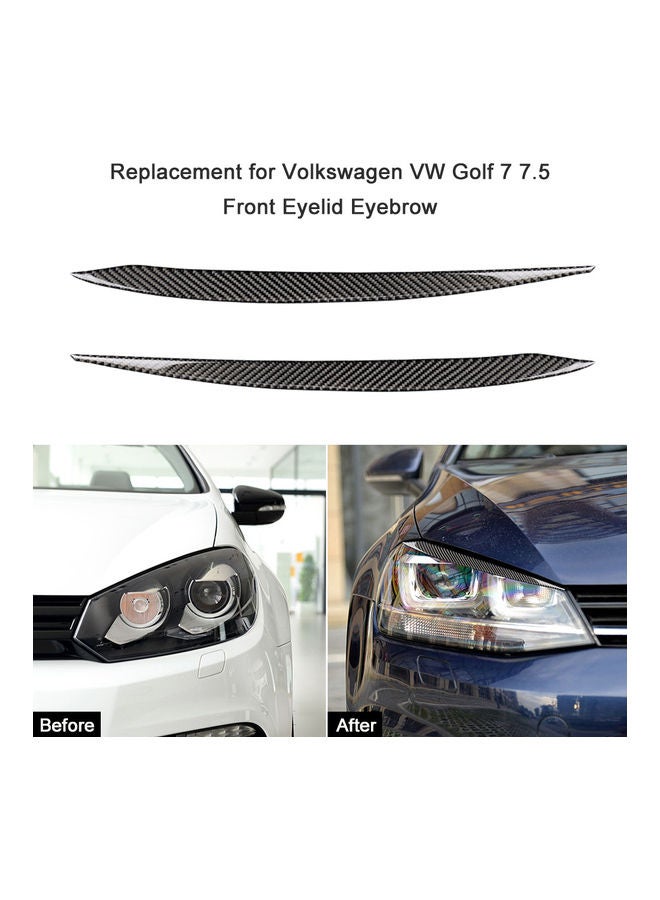 Generic 2-Piece Headlight Cover For Volkswagen VW Golf 7 7.5  - Image 2