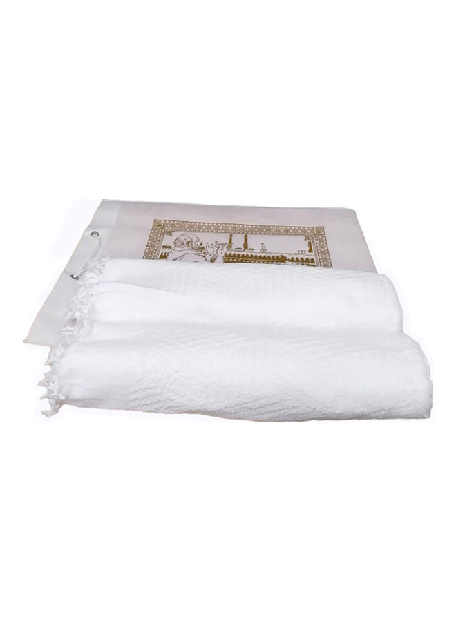 UTEX 2-Piece Ihram Set Haji Towel for Men White 110 × 210cm - Image 1