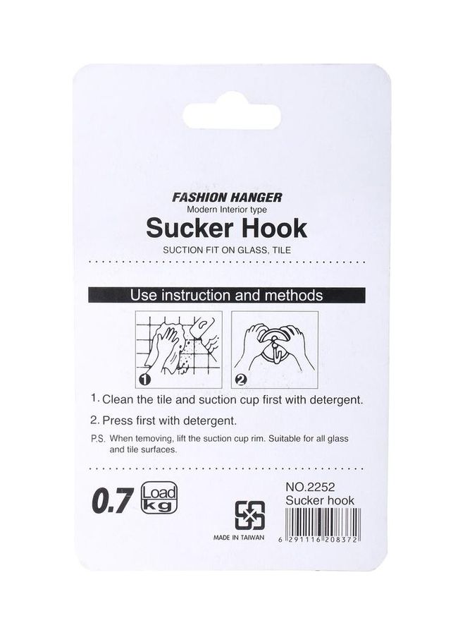 GTT Life-Fashion Suction-Cup Hook Blue/Clear - Image 2