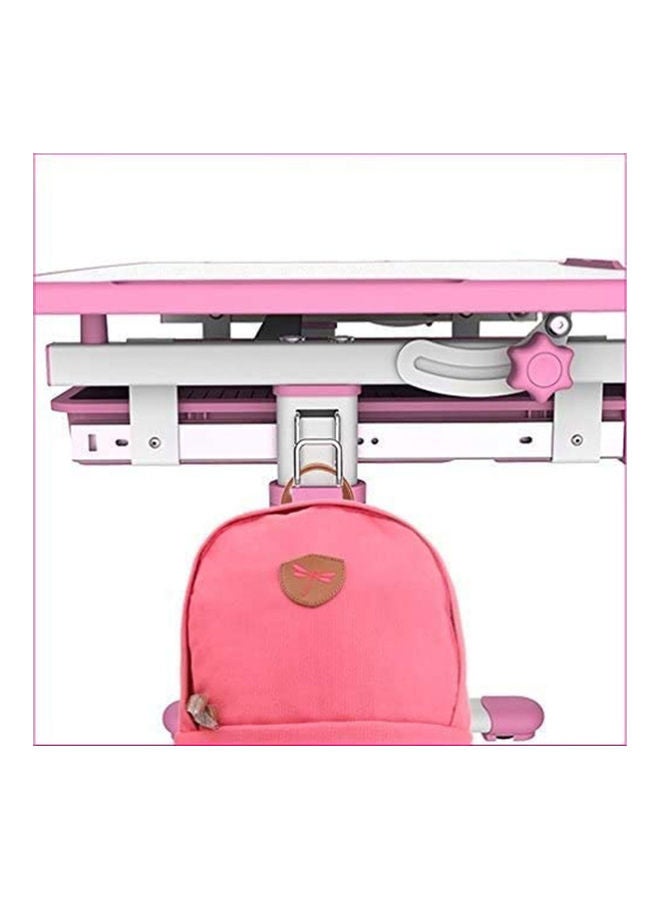Generic Adjustable Study Desk and Chair Set Pink/White 68cm  - Image 3