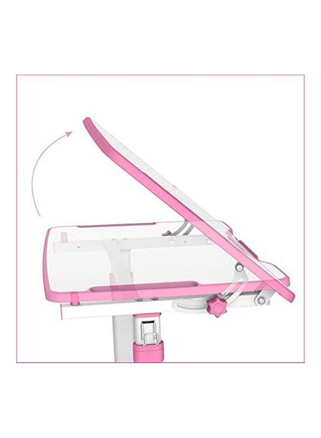 Generic Adjustable Study Desk and Chair Set Pink/White 68cm  - Image 4