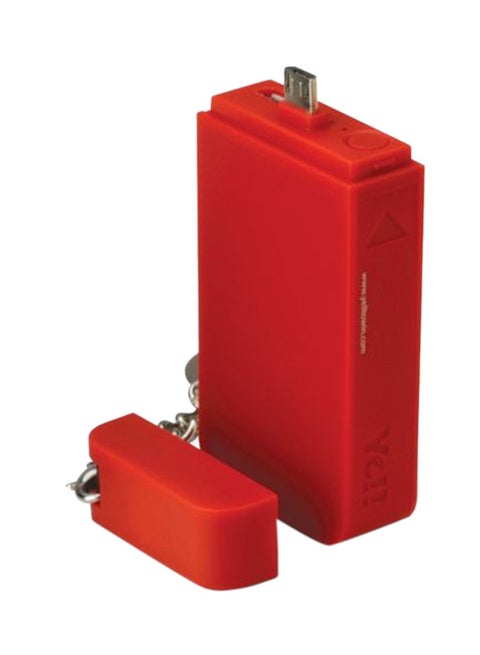 Mate Micro USB Keychain Style Power Bank for Smartphones Red