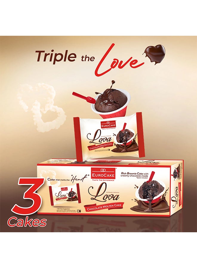 Eurocake Lova Molten Cake 3x50grams - Image 3