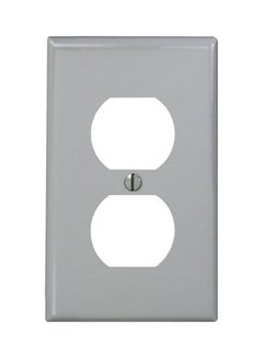 Leviton Duplex Device Wall Plate Grey 5.6x3.9x0.4inch 