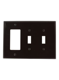 Leviton 3-Hole Wall Plate Brown 9x6x0.5inch 