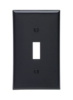 Leviton Single Port Wall Plate Black 4.5x2.75x0.22inch 