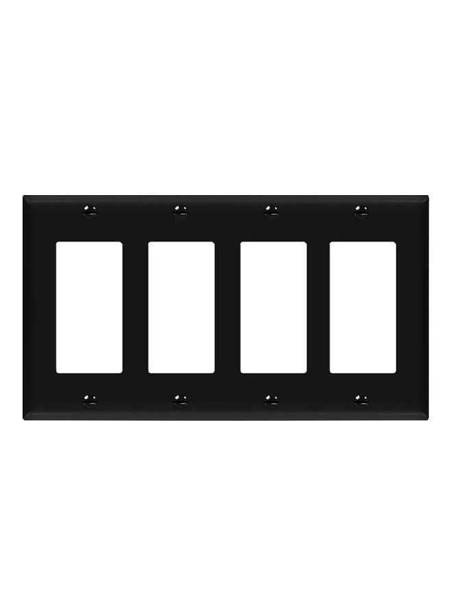 لوحة جدارية مزودة بعدد 4 فتحات أسود 4.50x8.19بوصة 