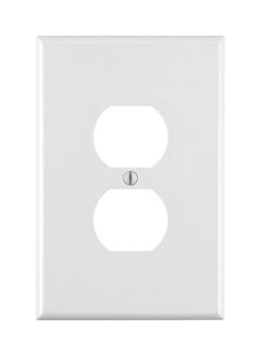 Leviton 2-Gang Wall Plate White 3.5x0.26x5.25inch 