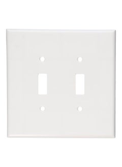 Leviton 2-Gang Switch Wall Plate White 5.31x0.26x5.25inch 