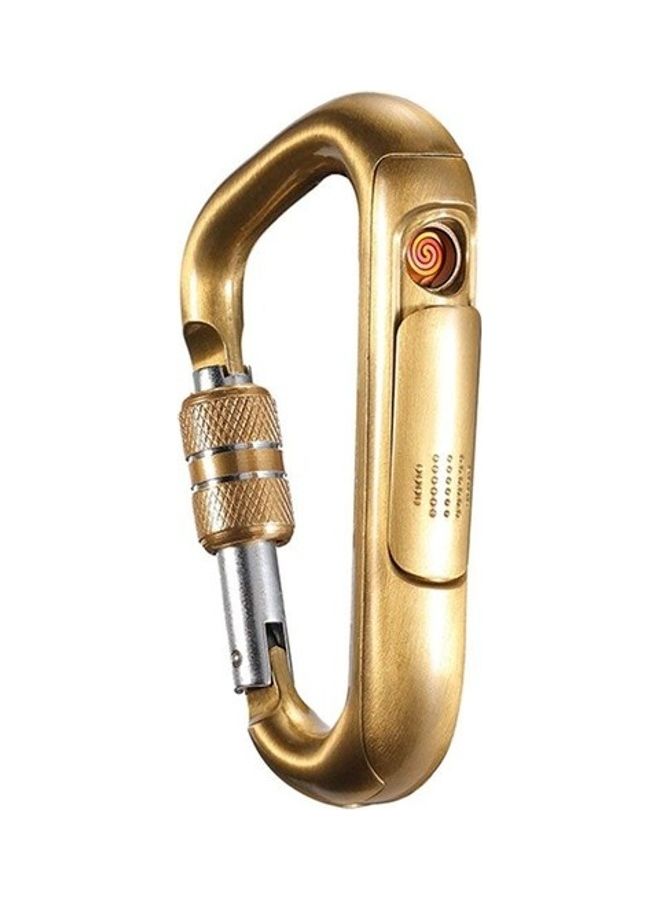Lock Buckle USB Lighter Gold 