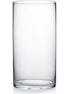 Kmte Cylinder Glass Vase Clear 12x20cm 