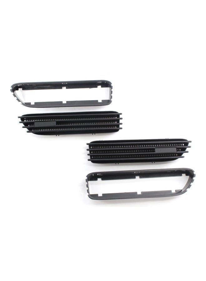 Generic - 2-Piece Glossy Side Grill Grille Fender Vent For BMW E46 M3 01-06 - Image 1