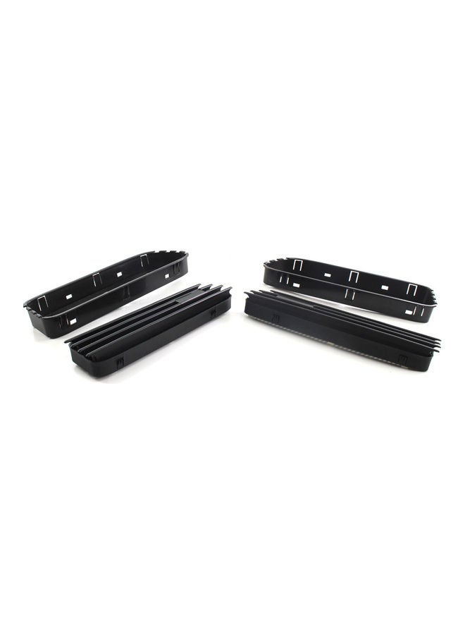 Generic - 2-Piece Glossy Side Grill Grille Fender Vent For BMW E46 M3 01-06 - Image 1