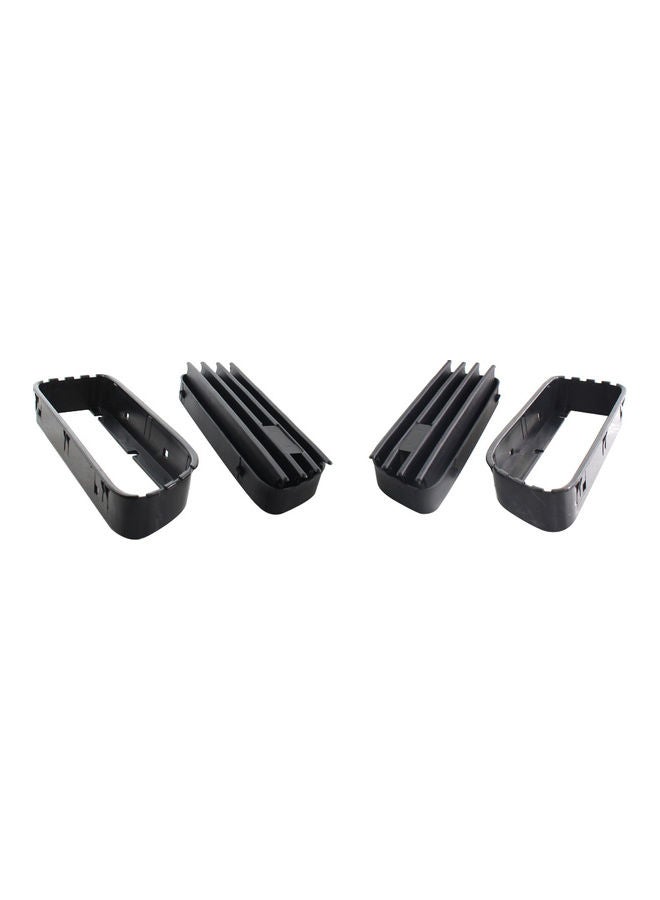 Generic - 2-Piece Glossy Side Grill Grille Fender Vent For BMW E46 M3 01-06 - Image 1