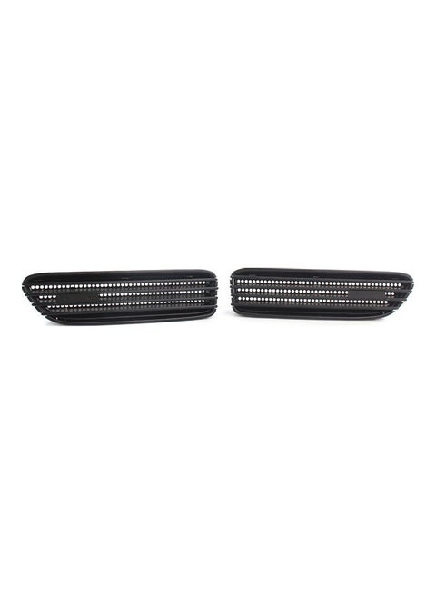 2-Piece Glossy Side Grill Grille Fender Vent For BMW E46 M3 01-06