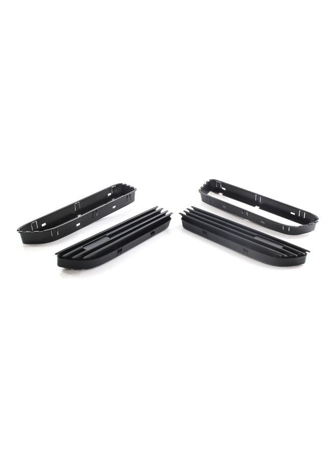 Generic - 2-Piece Glossy Side Grill Grille Fender Vent For BMW E46 M3 01-06 - Image 1