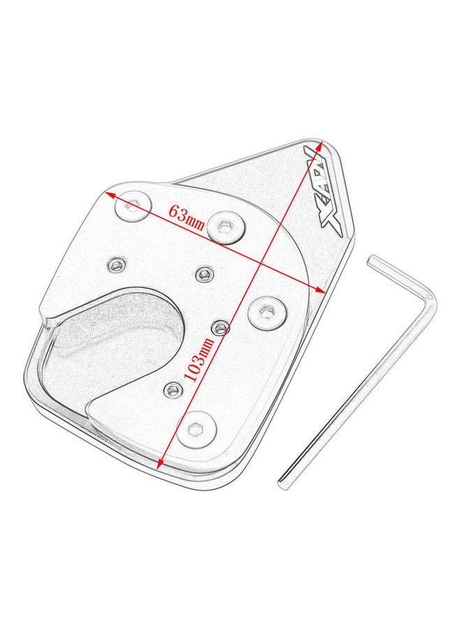 Generic Motorcycle Side Stand Kickstand Pad For Honda XADV 2017-2018  - Image 4