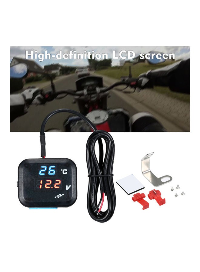 Generic Motorcycle Digital Temperature With Accessories - Image 2