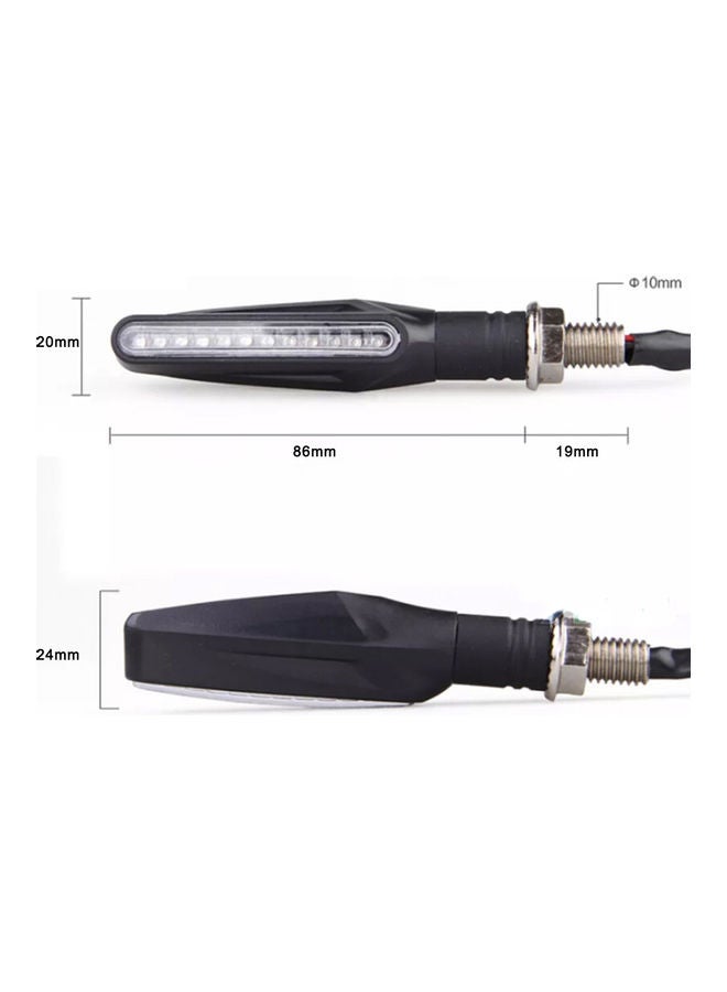 Generic - 4-Piece Motorcycle LED Signal Turning Light - Image 1