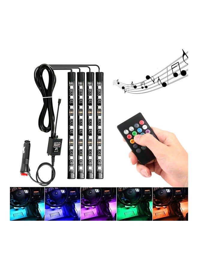 Generic Waterproof Remote Controlled Car Interior Music And RGB LED Strip Light  - Image 1