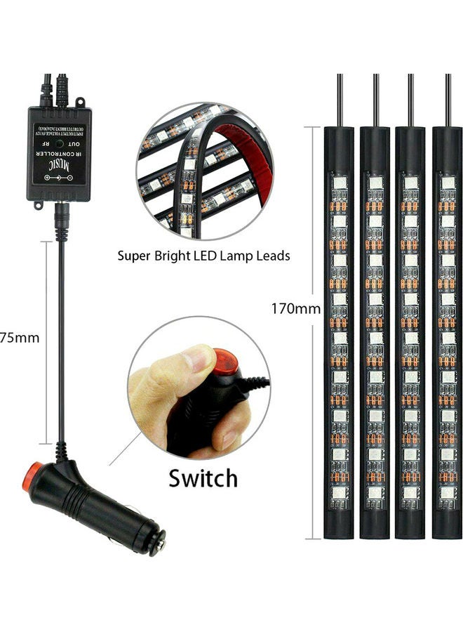 Generic Waterproof Remote Controlled Car Interior Music And RGB LED Strip Light  - Image 2