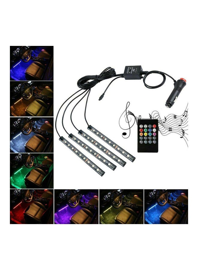 Generic Waterproof Remote Controlled Car Interior Music And RGB LED Strip Light  - Image 5