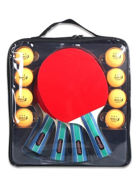12-Piece Table Tennis Racket Set