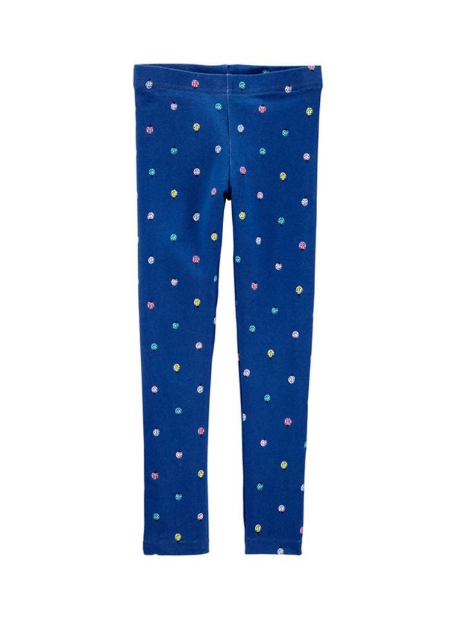 carter's Girls Ladybird Beetles Leggings Navy Blue