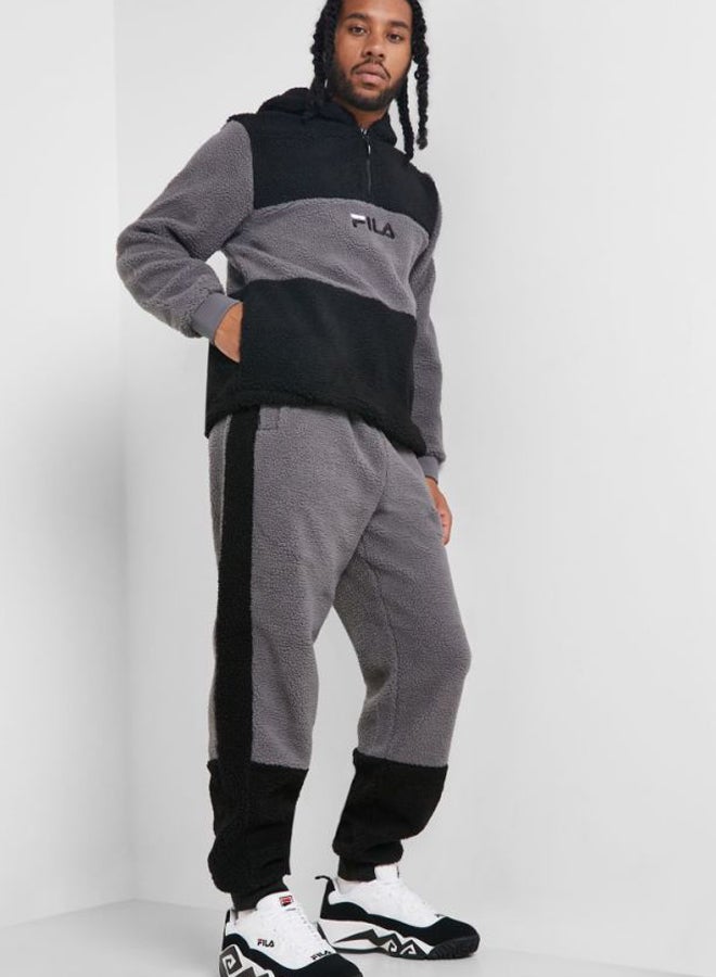 FILA Camillo Sherpa Sweatpants Grey/Black  - Image 3
